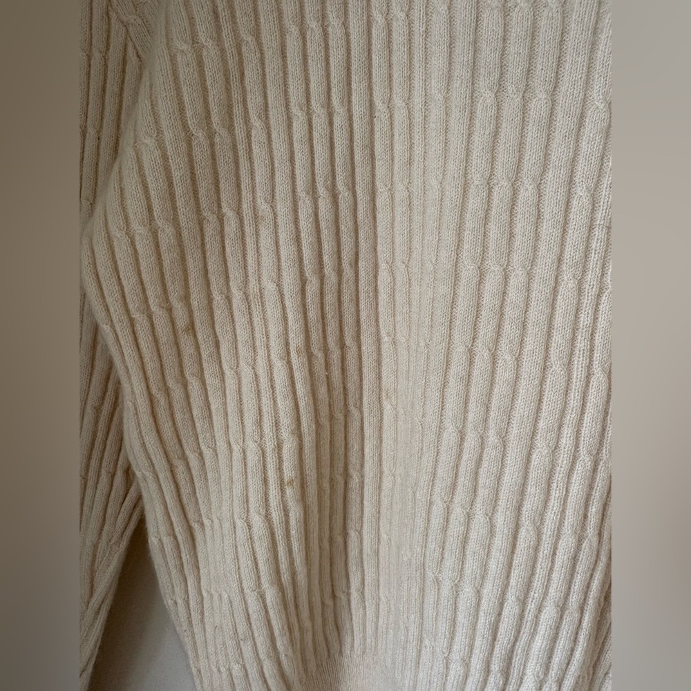 VINTAGE Cashmere Ribbed Sweater - Picture 6 of 7